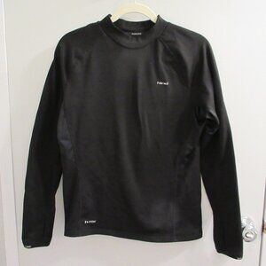 Hind Men’s Running Black Long Sleeve Pullover Hydra Polyester/Fleece Shirt Sz S